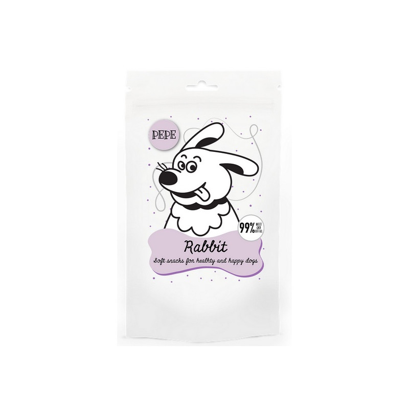 Paka Zwierzaka PEPE Mini Chunkies Rabbit (królik) 70g