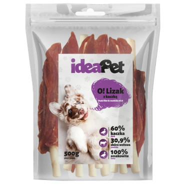 IdeaPet Lizak z kaczką 500g