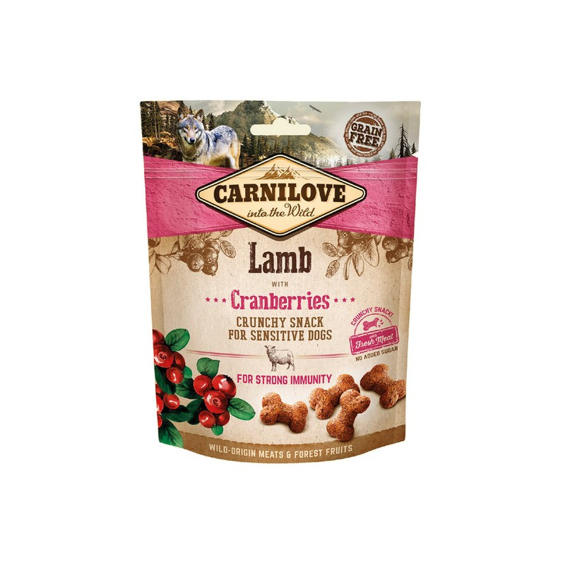 Carnilove Dog Snack Fresh Crunchy Lamb+Cranberries 200g