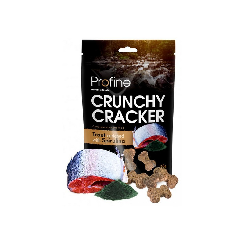 Profine Crunchy Cracker Pstrąg ze spiruliną 150g