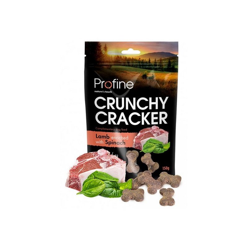 Profine Crunchy Cracker Jagnięcina ze szpinakiem 150g