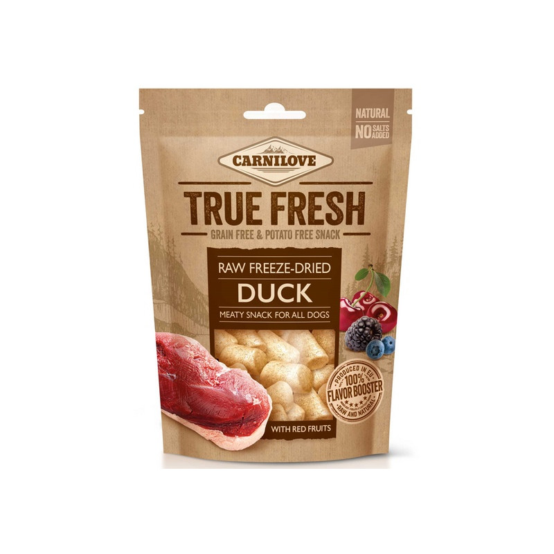 Carnilove Dog Snack True Fresh RAW Freeze-Dried Duck & Red Fruits 40g