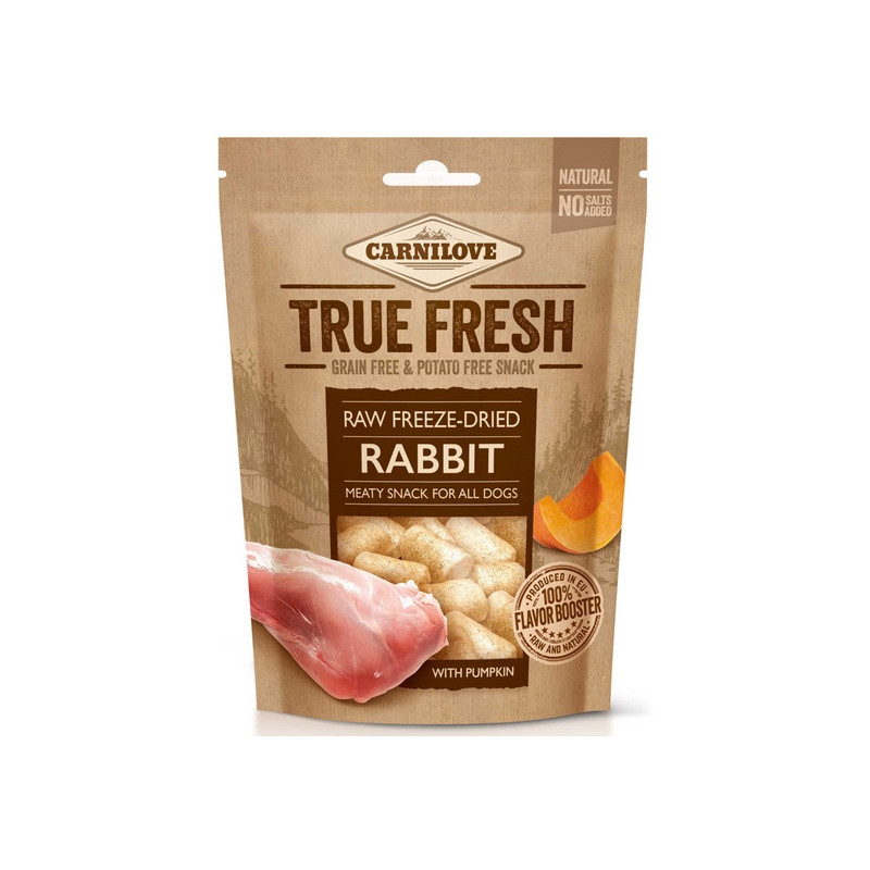 Carnilove Dog Snack True Fresh RAW Freeze-Dried Rabbit & Pumpkin 40g