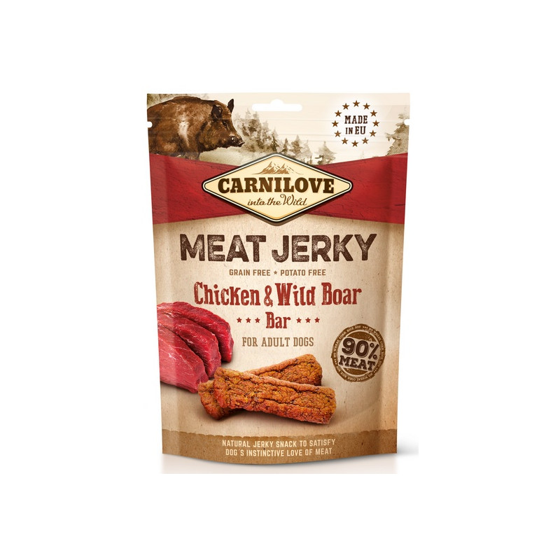 Carnilove Dog Jerky Chicken & Wild Boar Bar - kurczak i dzik 100g