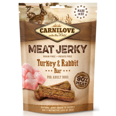 Carnilove Dog Jerky Turkey & Rabbit Bar - indyk i królik 100g