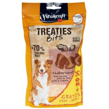 Vitakraft Dog Treaties Bits - Smaczne Kawałki - wątroba 144g (20% gratis)