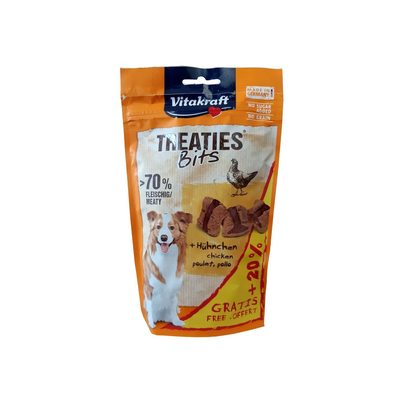 Vitakraft Dog Treaties Bits - Smaczne Kawałki - kurczak +20% gratis 144g [2331131.01]