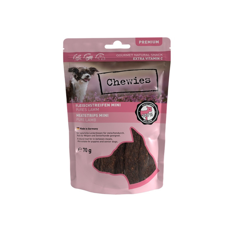 Chewies Meat Strips Mini Jagnięcina 70g