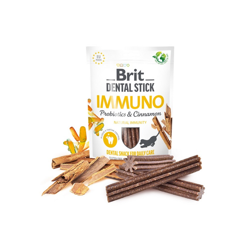 Brit Dental Stick Immuno Probiotics & Cinnamon 251g