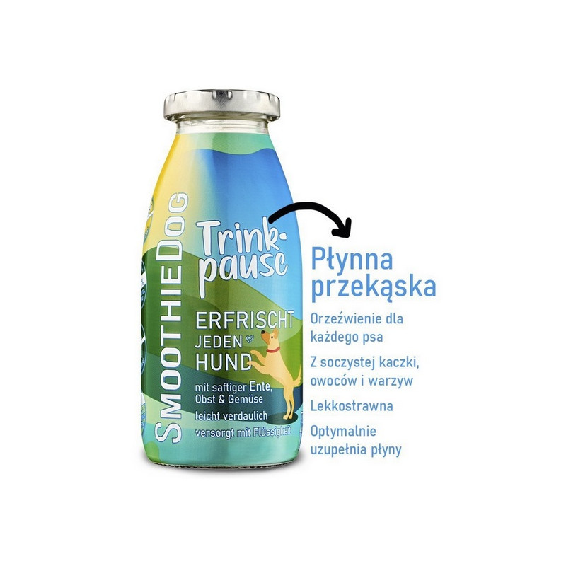 SmoothieDog Płynna przekąska - kaczka 250ml