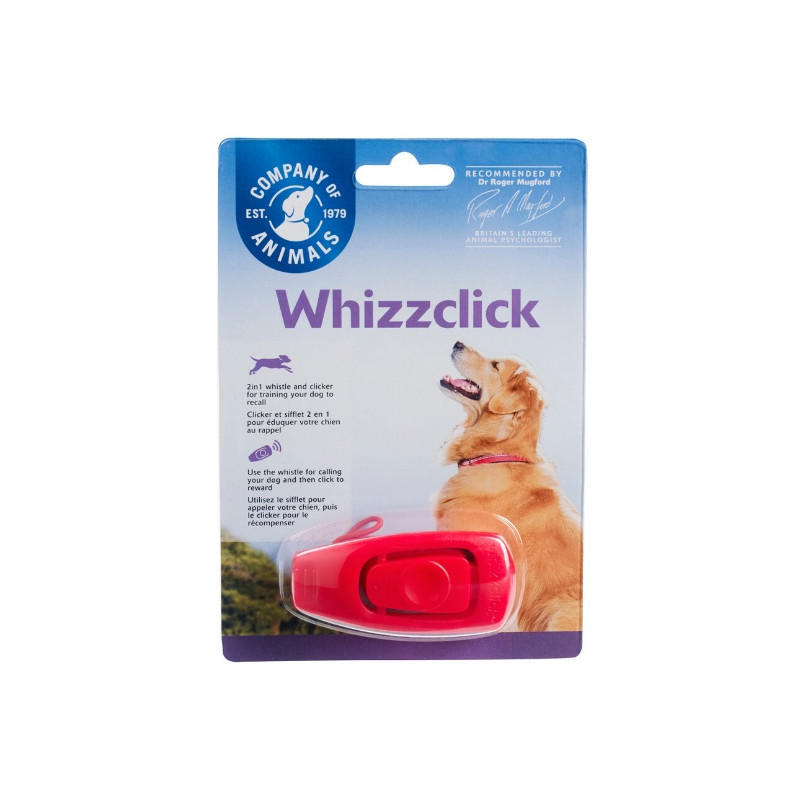 Clix Whizzclick gwizdek i clicker 2w1 czerwony