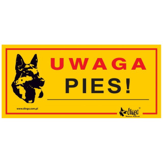 Dingo Tabliczka ostrzegawcza "Uwaga pies!"