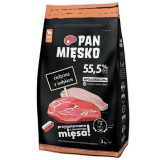 Pan Mięsko Karma sucha dla psa - cielęcina i indyk chrupki M 3kg