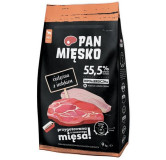 Pan Mięsko Karma sucha dla psa - cielęcina i indyk chrupki M 9kg