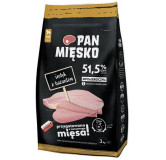 Pan Mięsko Karma sucha dla psa - indyk i bażant chrupki S 3kg