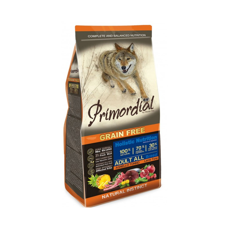 Primordial Dog Grain Free Adult Tuna & Lamb 12kg