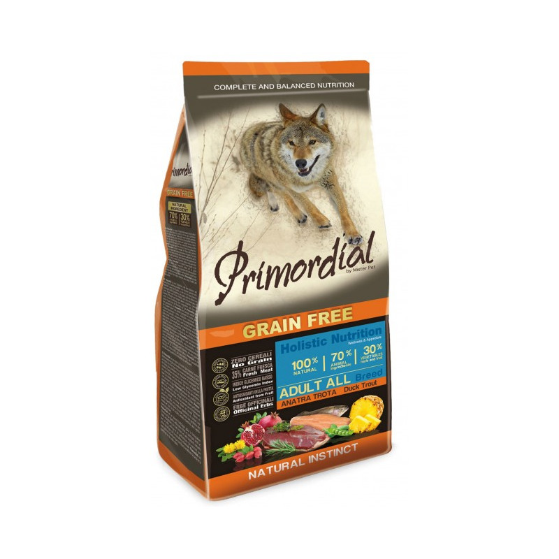 Primordial Dog Grain Free Adult Trout & Duck 12kg