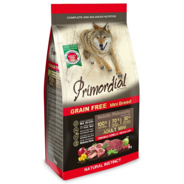 Primordial Dog Grain Free Mini Adult Wild Boar & Lamb 2kg