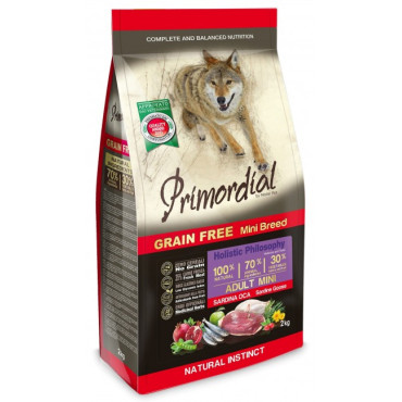 Primordial Dog Grain Free Mini Adult Sardine & Goose 2kg