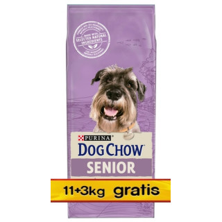 Purina Dog Chow Senior Jagnięcina 14kg (11+3kg gratis)