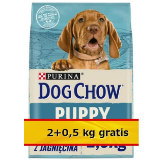 Purina Dog Chow Puppy Jagnięcina 2,5kg (2+0,5kg)