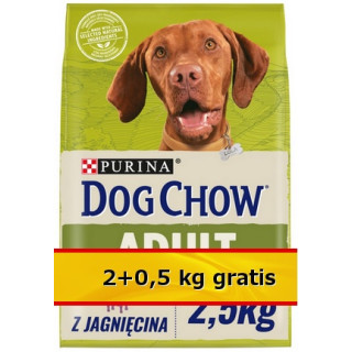 Purina Dog Chow Adult Jagnięcina 2,5kg (2+0,5kg)