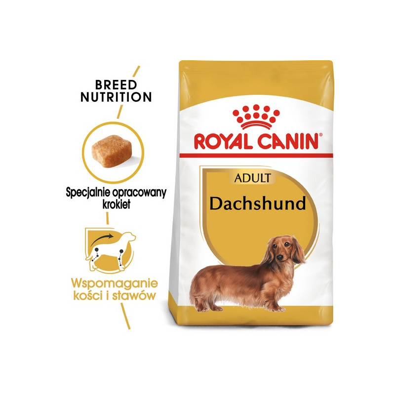 Royal Canin Dachshund Adult karma sucha dla psów dorosłych rasy jamnik 1,5kg