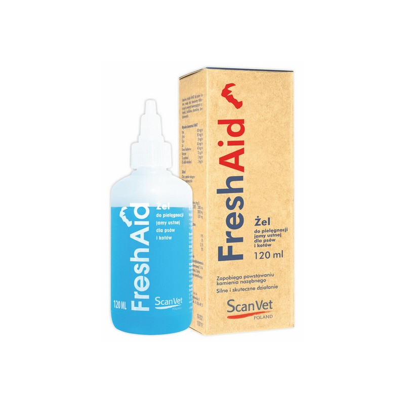 ScanVet Fresh Aid 120ml - pielęgnacja jamy ustnej psa i kota