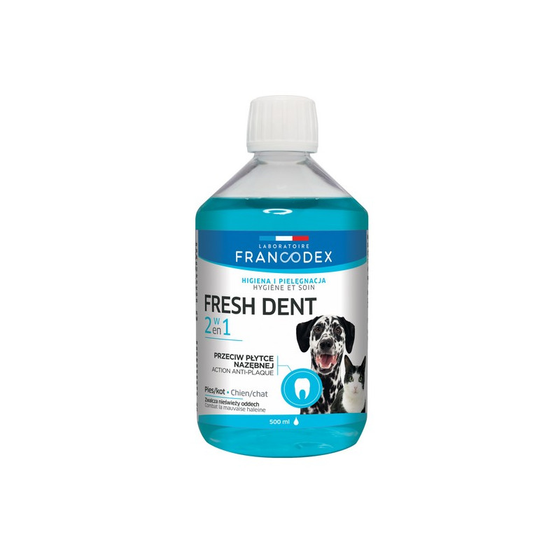 Francodex Fresh Dent płyn do higieny jamy ustnej 500ml [FR179121]