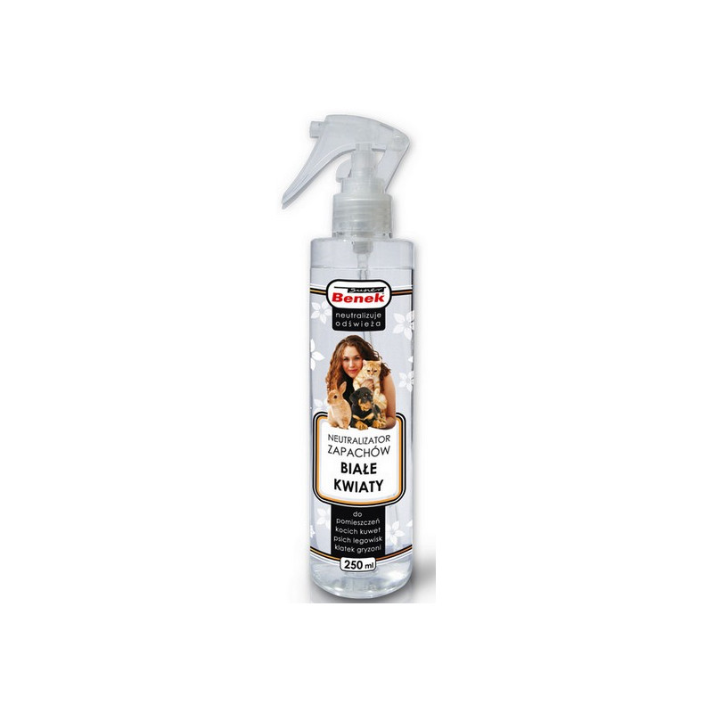 Benek Neutralizator Spray - Białe kwiaty 250ml