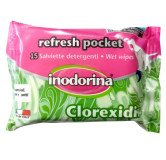 Inodorina Chusteczki Clorexidina - z chlorheksydyną 15szt